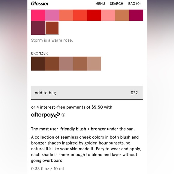 NEW - Glossier Cloud Paint Seamlesss Check Color in Storm - Picture 5 of 5